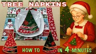 Thumbnail: GORGEOUS CHRISTMAS TREE NAPKINS DIY in 4 Minutes