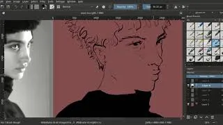 Thumbnail: drawing timelapse | using krita 4.1.7 | wicceri draws