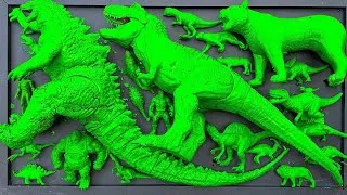 Thumbnail: Dinosaurus Jurassic World Dominion: T-rex/ Brachiosaurus/ Skibidi/ Spider-Man/ KingKong/ KingGidorah