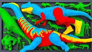 Thumbnail: Dinosaurus Jurassic World Dominion: T-rex/ Brachiosaurus/ Skibidi/ Spider-Man/ KingKong/ KingGidorah