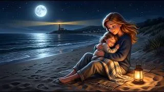 Thumbnail: 🌊🌙 Warm Salt Air and Mama’s Arms | Ocean Lullaby for Babies • Relaxing Sleep Music