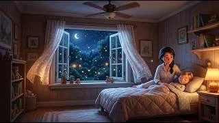 Thumbnail: 🌙☀️ Mama Knew the Summer Night | Baby Sleep Music • Warm Summer Lullaby for Toddlers & Kids