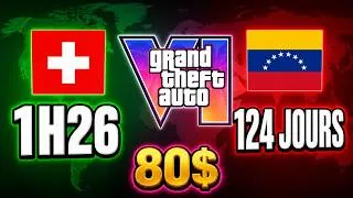 Thumbnail: Combien de temps faut-il travailler pour acheter GTA 6 dans chaque pays ?