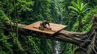 Thumbnail: Building an Amazing Shelter on a Giant Cliff | Survival-Style Treehouse