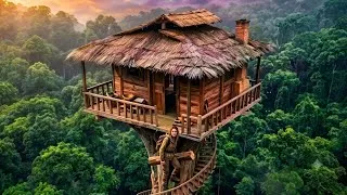 Thumbnail: 100 Days Building My Dream House in the Forest | On a Giant Tree, Living Independently Alone