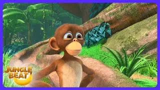 Thumbnail: Jungle Beat - Can They Outrun a Rhino? 🦏 | Kids Cartoons | WildBrain Farm