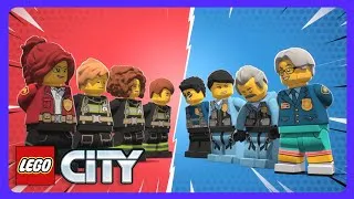 Thumbnail: LEGO City - Polizei gegen Feuerwehr! 🚒 | Kinderfilme | WildBrain Kinder