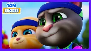 Thumbnail: Epic Water Balloon Fight! 💦 - Talking Tom Shorts | Kids Cartoons | WildBrain Sunshine City