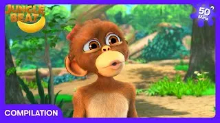Thumbnail: Jungle Beat - Monkey's CRAZY Hair Day! 🐒 | Kids Cartoons | WildBrain Zoo