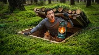Thumbnail: I Built a Secret Underground Dugout Shelter Deep in the Forest (Solo Bushcraft ASMR)
