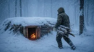Thumbnail: 🌨️Extreme Winter Survival in Deep Snow | 55 Hours Alone – No Tent, No Sleeping Bag, Only Fire!