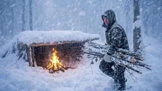 Thumbnail: 45 Hours Trapped in a -21°C CRAZY Blizzard – No Tent, No Sleeping Bag | Extreme Winter Survival