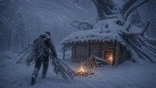 Thumbnail: Solo Stranded in a Blizzard for 2 Days | -21°C Extreme Cold Survival | No Tent, No Sleeping Bag! 