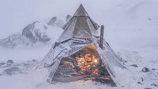 Thumbnail: 3 DAYS OF EXTREME HOT TENT SURVIVAL IN A BRUTAL BLIZZARD