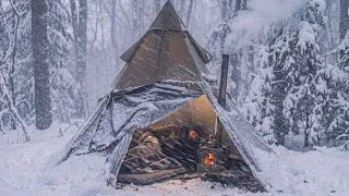 Thumbnail: 5 DAYS OF EXTREME HOT TENT SURVIVAL IN DEEP SNOW