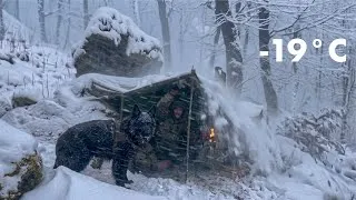 Thumbnail: Surviving 72 Hours in a Hidden Rock Shelter During a -19°C Blizzard | Extreme Winter Survival