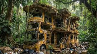 Thumbnail: ASMR Restoration | Turning a 100 Year Old Abandoned Bus into a Luxury Jungle Mansion | Part 2