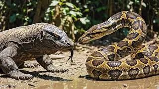 Thumbnail: Komodo Dragon vs. Reticulated Python: Who Wins?