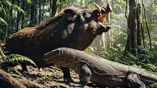 Thumbnail: BRUTAL FIGHT: Komodo Dragon vs. Giant Wild Boar