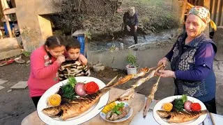Thumbnail: Delicious river fish in tandoor: A must watch for fish lovers #fish #village #tasty
