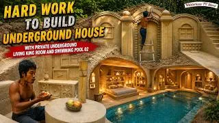 Thumbnail: Hard Work to Build Underground House with Private Underground Living King Room and Swimming Pool 02