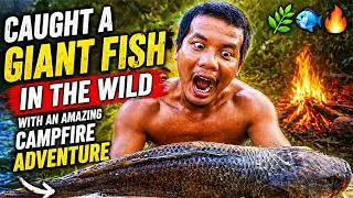 Thumbnail: Caught a Giant Fish in the Wild with an Amazing Campfire Adventure 🌿🐟🔥
