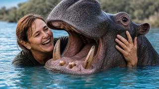 Thumbnail: Everyone Said a Hippo Could Never Love a Human. This One Comes Home Every Night.