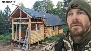Thumbnail: Master Bedroom, Bathroom: Walls & Appliances |EP111| Log Cabin Build on Off-Grid Homestead