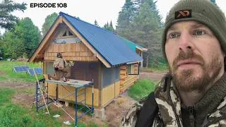 Thumbnail: Porch Addition: Cedar Shakes & Floor, Tractor Barn |EP108| Log Cabin Build on Off-Grid Homestead