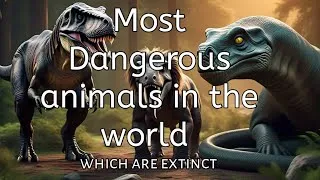 Thumbnail: Top 10 most dangerous animals in the world  which are Extinct | 10 extinct  animals