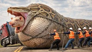 Thumbnail: Brave Heroes Save a Mother Pig During a Terrifying Giant Python Attack