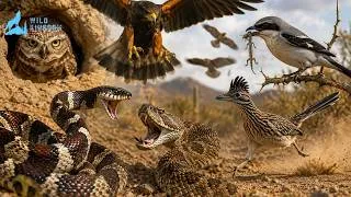Thumbnail: California's Deadliest Survivors | King Snake, Harris's Hawk & Roadrunner#naturedocumentary