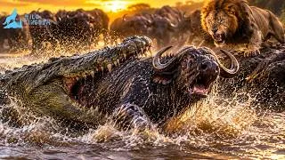 Thumbnail: Mara River Death Trap: Crocodiles vs Cape Buffalo & Lions