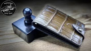 Thumbnail: Making a Money Clip from Crocodile leather by #wildleathercraft