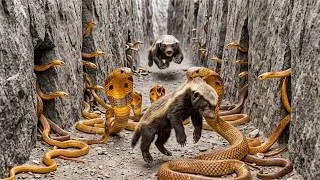 Thumbnail: A Mother Honey Badger Defies Venom to Save Her Cub from Thousand of Cape Cobras | Sacred Mother Love