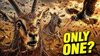 Thumbnail: A Locust Swarm Attacked Three Animals At Once — Only One Bird Stopped It