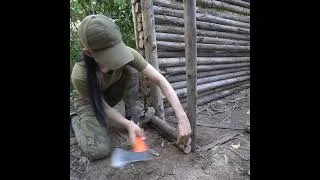 Thumbnail: Amazing Girl Built a Survival Long Cabin BushCraft Shelter in Wild.