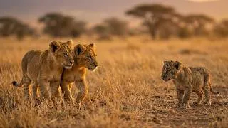 Thumbnail: This Lion Cub was Born Weak… Now His Life Is at Risk | 4K Wildlife Documentary