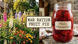 Thumbnail: FRUGAL LIVING: 1940s War Ration Fruit Pie Filling 🍓🌿 Weekend Vlog 🍓🌿