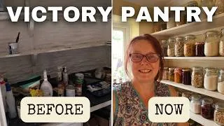 Thumbnail: FRUGAL LIVING: My VICTORY Pantry Revamp Update 🌿🕰️🧺