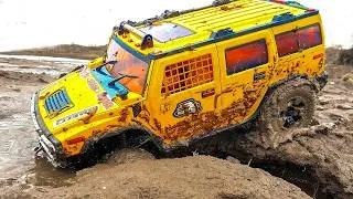 Thumbnail: Legendary Hummer H2 vs Deep Mud! 🔥 Best RC Cars Water Splashes & Action