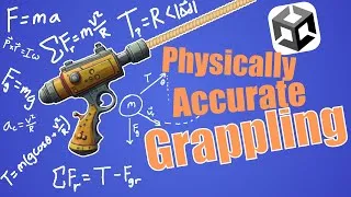 Thumbnail: How to make a Physically Accurate Grappling Hook/Gun in Unity - Step by Step tutorial in 5 levels