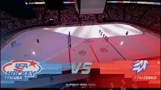 Thumbnail: USA vs Česko [MS 23] | NHL 23 gameplay #nhl23 #wowhockeytv