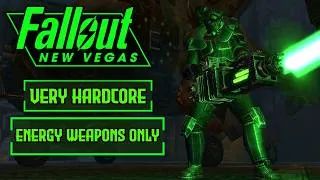 Thumbnail: Can I Beat Fallout New Vegas' Very Hardcore Difficulty With only ENERGY WEAPONS?! | FNV Challenge!