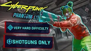 Thumbnail: Can I Beat Cyberpunk 2077's Very Hard Difficulty with only SHOTGUNS?! | Cyberpunk Challenge Run!!