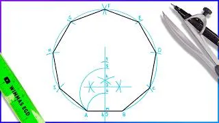 Thumbnail: How to draw a Nonagon