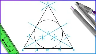 Thumbnail: How to Draw an Inscribed Circle in an Equilateral Triangle