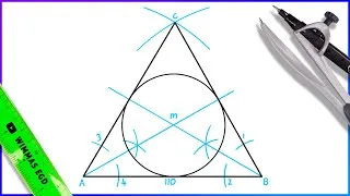 Thumbnail: How to Draw an Inscribed Circle in an Equilateral Triangle