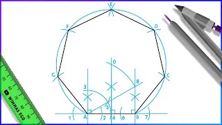 Thumbnail: How to draw a Heptagon.