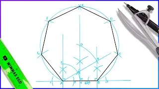 Thumbnail: How to draw a Heptagon.